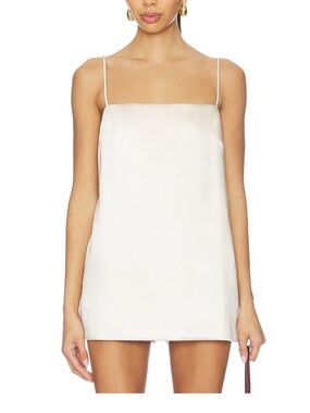 Eaves cream satin tunic top